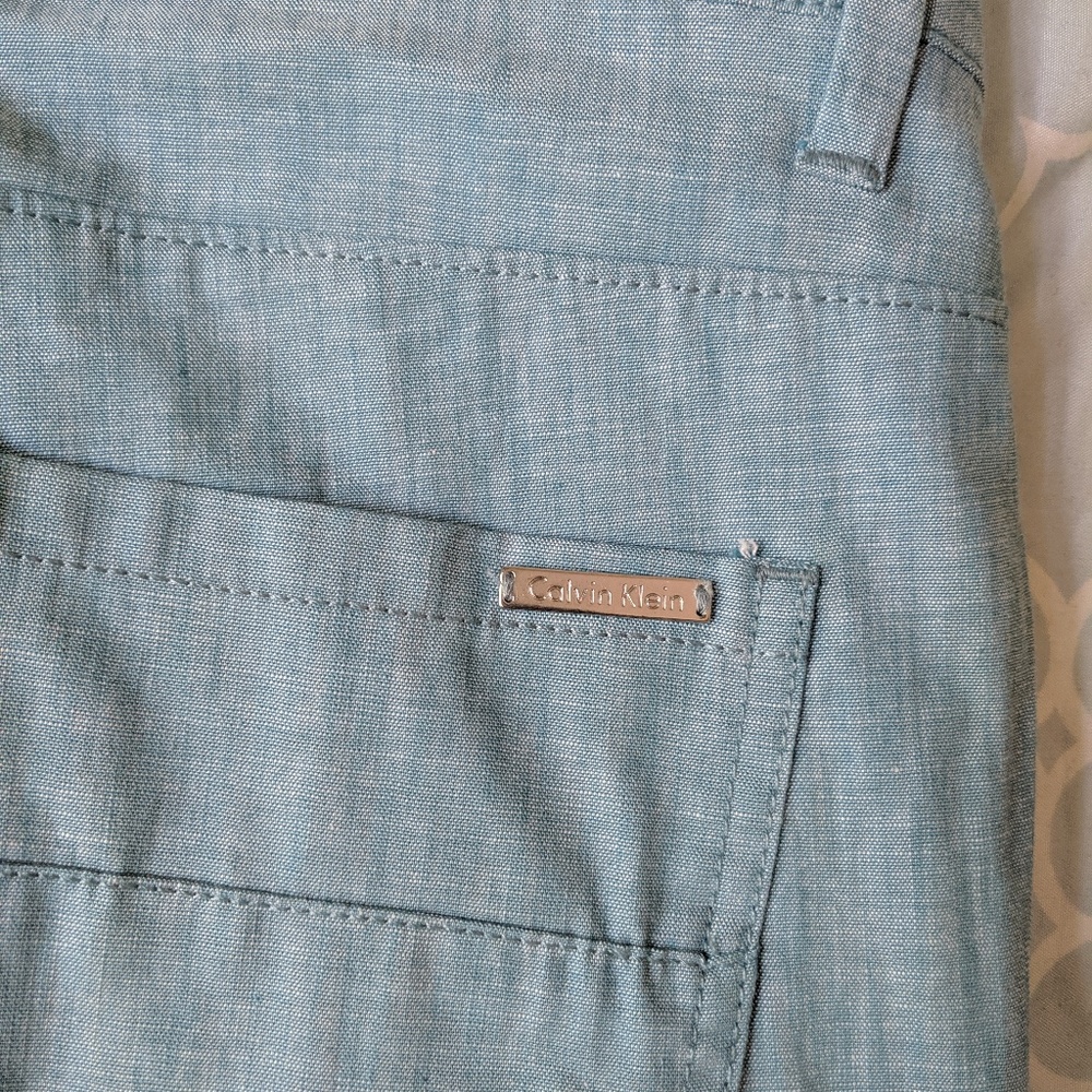 New Calvin Klein dress/casual pants. Light blue